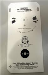 VINTAGE TALKING VIEW MASTER MASTERS OF THE UNIVERSE HE MAN 3-D CARTRIDGE ALBUM -